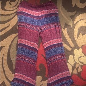 multicolored loose pants